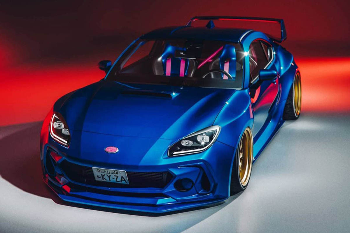 the kyza 3d render of 2022 subaru brz