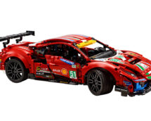 LEGO Ferrari 488 GTE scaled build model
