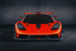 front shot of new supercar from GMA