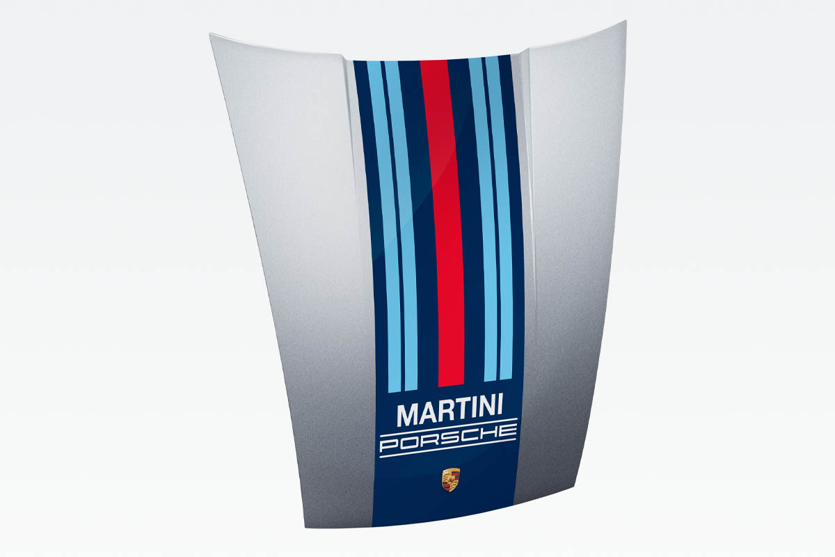 martini porsche hood